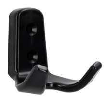 Afbeeldingen van Siro Kapstokhaak kunststof - boorafstand 20mm/L 62mm/H 62mm/B 57mm - zwart 
