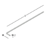 Afbeeldingen van GB L-form spouwanker 225x25 Ø4 316 RVS