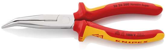 Afbeeldingen van KNIPEX Platspitse tang met zijsnijder