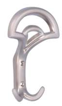 Afbeeldingen van Siro Kapstokhaak metaal - boorafstand 32mm/L 145mm/H 52mm/B 95mm - nikkel mat 