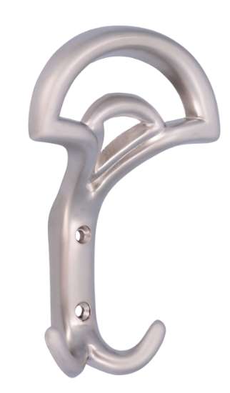 Afbeeldingen van Siro Kapstokhaak metaal - boorafstand 32mm/L 145mm/H 52mm/B 95mm - nikkel mat 