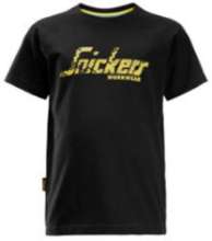 Afbeeldingen van Snickers junior logo t-shirt 7510-0400, Maat 104, zwart