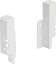 Afbeeldingen van Hettich Set achterwandverbinder ArciTech 126 mm, wit, links en rechts