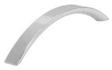 Afbeeldingen van Siro Meubelgreep metaal - boorafstand 128mm/L 146mm/H 30mm/B 15mm - chroom glanzend 