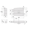 Afbeeldingen van Cisa oplegslot 50321-2 - 50mm - links met vaste cilinder 
