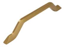 Afbeeldingen van Siro Meubelgreep metaal - boorafstand 160mm/L 186mm/H 32mm/B 9mm vintage goud 
