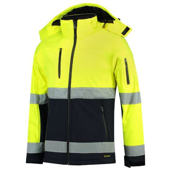 Afbeeldingen van Tricorp softshell jack 403007 - maat 8XL - geel/marineblauw 