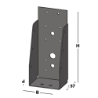 Afbeeldingen van GB balkdrager GBS-ZL - 71x171x1,5mm - epoxycoating zwart
