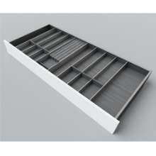 Afbeeldingen van Blum Bestekindeling Legrabox - corpusbreedte 1000mm-1200 diepte 550mm - houtdecor zwart/aluminium OL.SA5512S1BEST