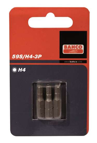 Afbeeldingen van Bahco 59S/H-3P 3xbits hex10 25mm blister 3