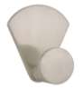 Afbeeldingen van Siro Haak metaal - zelfklevend L 50mm/H 33mm/B 43mm RVS effect 