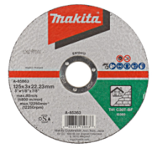 Afbeeldingen van Makita Doorslijpsch. 125X3,0Mm Steen A-85363