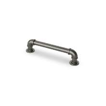 Afbeeldingen van Hettich Greep Ogulin, boorafstand 128, L 152 mm, H 38 mm, ø 16 mm, tinkleurig antiek