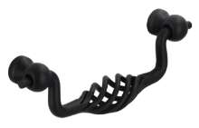 Afbeeldingen van Siro Hangende handgreep metaal - boorafstand 96mm/L 115mm/H 23mm/B 40mm - mat zwart 