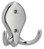 Afbeeldingen van Siro Kapstokhaak metaal - boorafstand 32mm/L 77mm/H 32mm/B 72mm chroom glanzend 