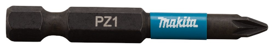 Afbeeldingen van Makita Slagschroefbit X Impact Black - PZ1x50mm