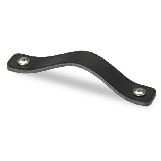 Afbeeldingen van Hettich Greep Nica, boorafstand 64, L 94 mm, B 25 mm, H 3 mm, zwart leer