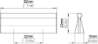 Afbeeldingen van Siro Meubelgreep metaal - boorafstand 32mm/L 62mm/H 22mm/B 10mm chroom glanzend 