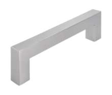 Afbeeldingen van Siro Meubelgreep metaal - boorafstand 128mm/L 143mm/H 40mm/B 15mm - RVS 