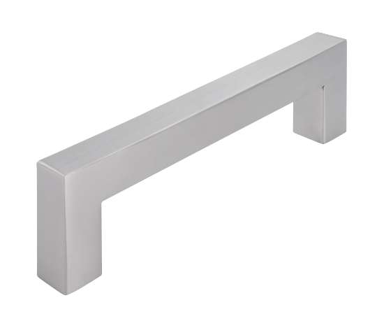 Afbeeldingen van Siro Meubelgreep metaal - boorafstand 128mm/L 143mm/H 40mm/B 15mm - RVS 