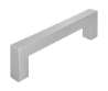 Afbeeldingen van Siro Meubelgreep metaal - boorafstand 128mm/L 143mm/H 40mm/B 15mm - RVS 