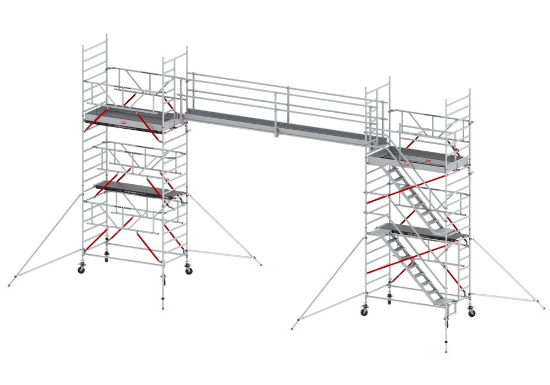 Afbeeldingen van Altrex Loopbrug RS5 Tower - dubbel 2 leuningen - Platformlengte 4m 