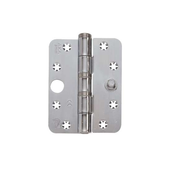 Afbeeldingen van Axa Veiligheids kogelscharnier - 3mm 114x89 - rondhoek ongemonteerd 