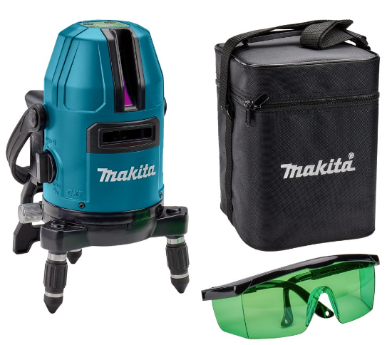 Afbeeldingen van Makita Kruislijnlaser 1V1H - Groen 12V - Zonder accu's en lader in doos