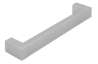 Afbeeldingen van Siro Meubelgreep kunststof - boorafstand 128mm/L 138mm/H 24mm/B 14mm - aluminium 