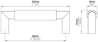 Afbeeldingen van Siro Meubelgreep metaal - boorafstand 96mm/L 108mm/H 37mm/B 16mm zwart/RVS-effect 
