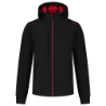 Afbeeldingen van Tricorp softshell met capuchon Accent - maat S - zwart/rood  