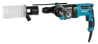 Afbeeldingen van Makita Combihamer HR2631FT13 - 230V 800Watt - Inclusief verwisselbare boorkop en 5 delige borenset in blauw aluminium koffer