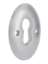 Afbeeldingen van Siro Sierschild metaal - boorafstand 15mm/L 35mm/H 3mm/B 25mm chroom glanzend 