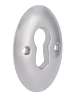 Afbeeldingen van Siro Sierschild metaal - boorafstand 15mm/L 35mm/H 3mm/B 25mm chroom glanzend 
