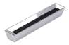 Afbeeldingen van Siro Meubelgreep metaal - boorafstand 128mm/L 159mm/H 22mm/B 28mm chroom glanzend/ zwart 