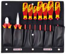 Afbeeldingen van GEDORE VDE-tangen/schroevendraaierassortiment tbv gereedschapblad ET-1100 W, 9-delig 1100 W-002 VDE
