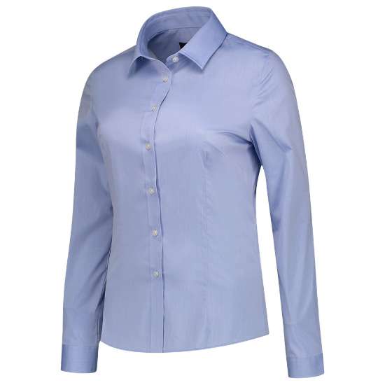 Afbeeldingen van Tricorp blouse stretch 705015 Blauw 52