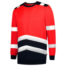 Afbeeldingen van Tricorp sweater 303004 - maat 7XL - rood/inkt 