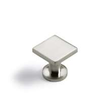Afbeeldingen van Hettich Knop Fogo, L 25 mm, B 25 mm, H 23 mm, roestvrij staal finish geborsteld