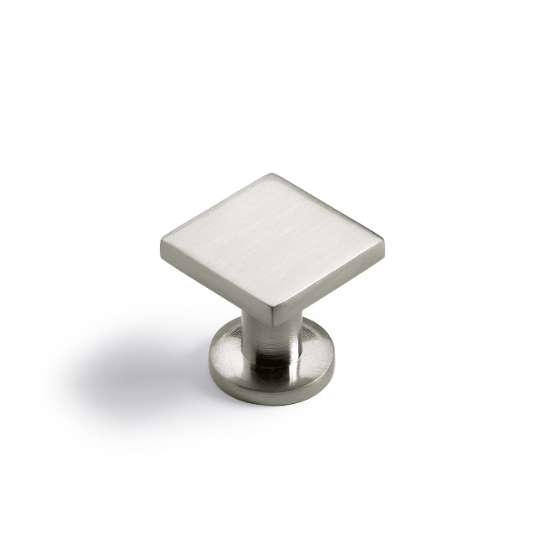 Afbeeldingen van Hettich Knop Fogo, L 25 mm, B 25 mm, H 23 mm, roestvrij staal finish geborsteld