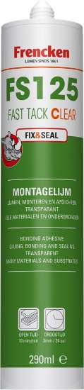 Afbeeldingen van Frencken FS125 Fast Tack montagelijm - 290ml - transparant