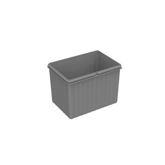 Afbeeldingen van Hettich Emmer 12 l, kunststof, grijs, B x T x H 310 x 222 x 227 mm, voor afvalsysteem Bin.it Flex