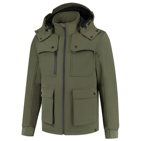 Afbeeldingen van Tricorp softshell jack 402712 - maat 4XL - army 