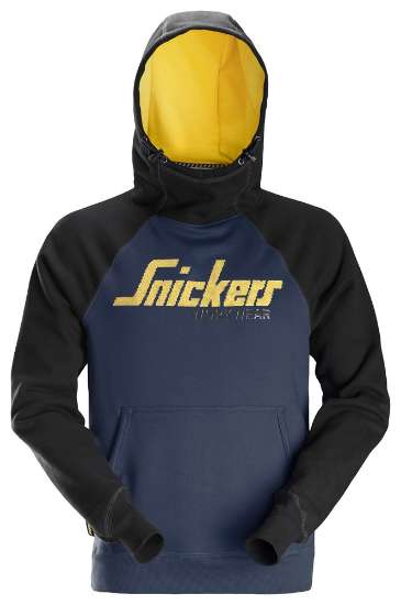 Afbeeldingen van Snickers logo hoodie 2889-9504, Maat XL, donker blauw/zwart