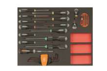 Afbeeldingen van Bahco foam 3/3 Schroevendraaiers Gleuf, PH, PZ, TORX, Inbussleutels & Bits 55 delig