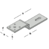 Afbeeldingen van GB Vloerkozijnstrip 110x35x145 60x8 Thermisch Verzinkt