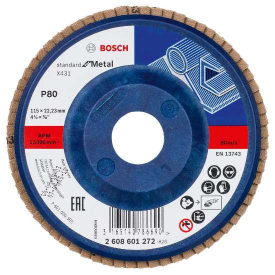 Afbeeldingen van Bosch Lamellenschuurschijf X431, Standard for Metal