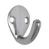 Afbeeldingen van Siro Kapstokhaak metaal - boorafstand 17mm/L 37mm/H 32mm/B 28mm chroom glanzend 
