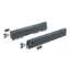 Afbeeldingen van Hettich ArciTech Schuif- / frontlade, setverpakking, ladezijwand hoogte 94 x NL 450 mm, antraciet, links en rechts
