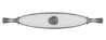 Afbeeldingen van Siro Meubelgreep metaal - boorafstand 128mm/L 138mm/H 27mm/B 23mm antiek zilver/wit 